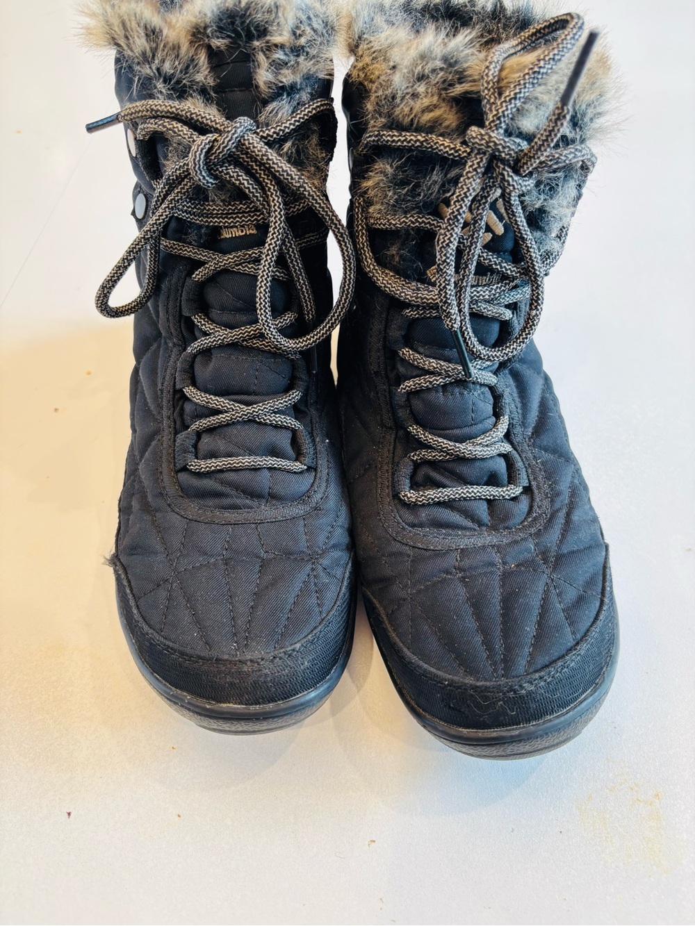 Columbia Women’s Minx Shorty III Faux Fur Trim Boots height size 9